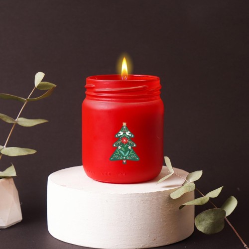 Yılbaşı Temalı Mum